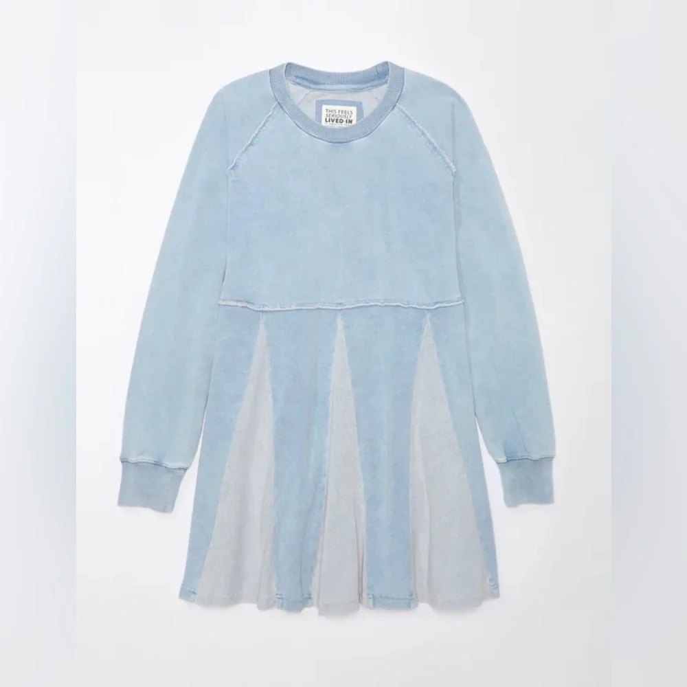 American Eagle “Seriously Lived-In” Fleece Babydoll Mini Dress - Picture 3 of 10